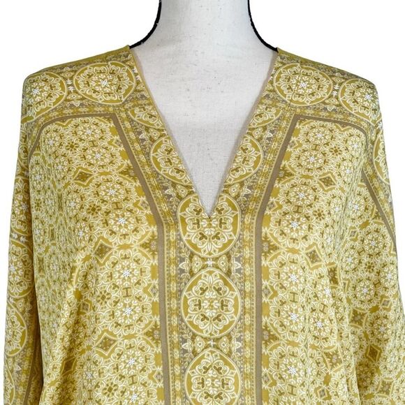 Rose & Olive Mandala Print Bohemian Blouse - Picture 2 of 8